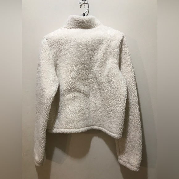 Hollister Sherpa Quarter-Zip Pullover Sweater M - Picture 4 of 5